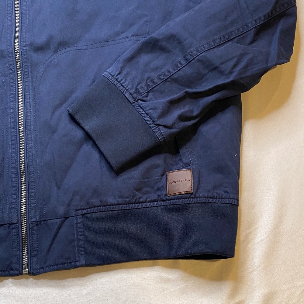 Lucky Brand Deep Blue Bomber Jacket - Picture 5 of 16